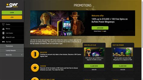 GW Casino Promotions.